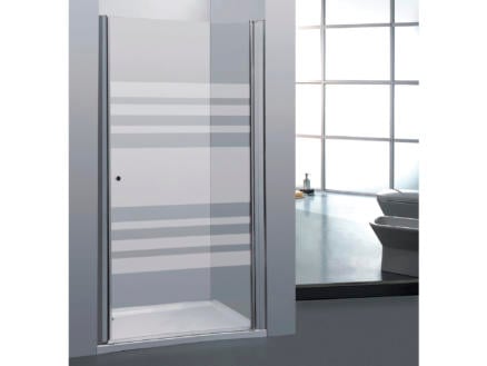 Allibert Priva porte de douche pivotante 80x190 cm sérigraphie horizontale