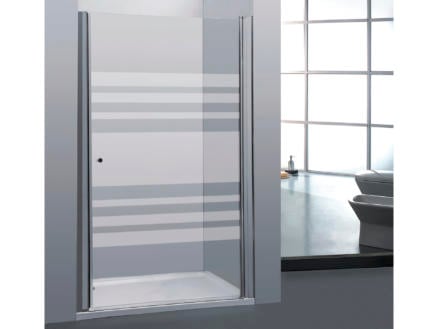 Allibert Priva porte de douche pivotante 90x190 cm sérigraphie horizontale