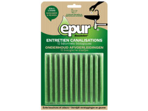 Epur Produit d'entretien canalisations bâtonnets biologiques 12x2g