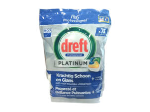 Dreft Professional Platinum All-in-One tablettes lave-vaisselle citron 75 pièces