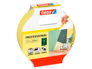 Tesa Professional Washi afplaktape binnen 25m x 25mm geel