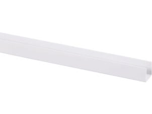 Profil en U 18x15 mm 260cm PVC blanc