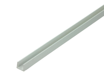 Arcansas Profil en U 1m 10x12 mm PVC blanc 1