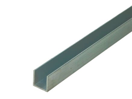 Arcansas Profil en U 1m 20x20 mm aluminium naturel 1