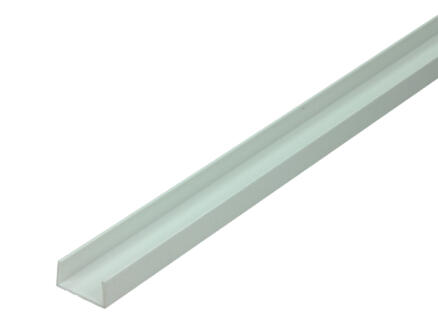 Arcansas Profil en U 2m 10x21 mm PVC blanc 1