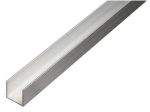 Profil en U 6x6x4x1 mm 100cm aluminium