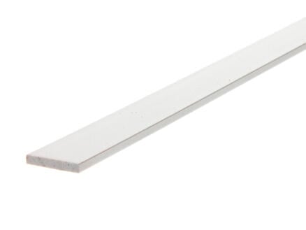 Arcansas Profil plat 1m 19mm 3mm PVC blanc 1