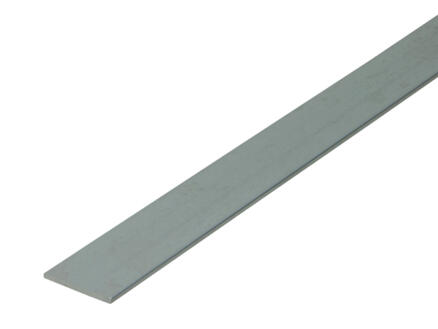 Arcansas Profil plat 1m 25mm 2mm aluminium naturel 1