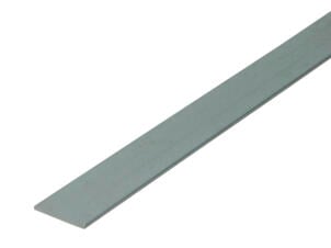 Arcansas Profil plat 1m 25mm 2mm aluminium naturel