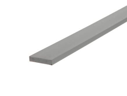 Arcansas Profil plat 1m 25mm 5mm PVC blanc 1