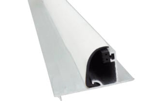 Scala Profilé extérieur joint blanc 250cm 16mm aluminium