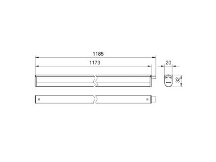 Philips ProjectLine LED TL-lamp 13W 1200mm dimbaar | Hubo
