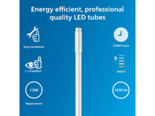 Philips ProjectLine Lampe fluorescente LED T5 mini G5 8,5W 500mm lumière blanche brillante