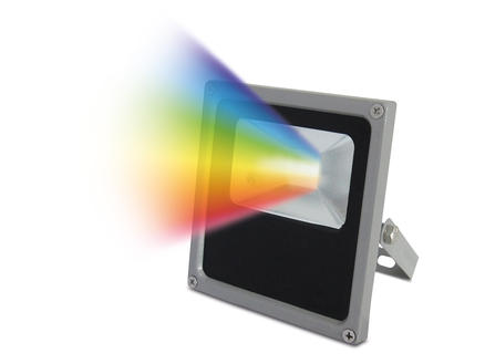 Prolight Projecteur LED RGB 10W IP65 gris 1