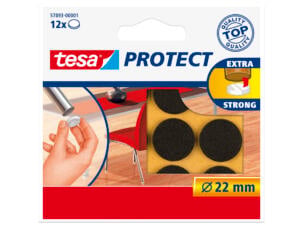 Tesa Protect patin feutre 22mm brun 12 pièces