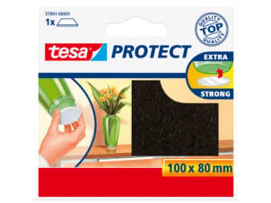 Tesa Protect viltglijder 100x80 mm bruin