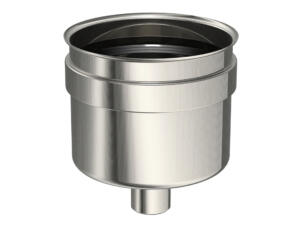 Saninstal Purge verticale pour poêle à pellets inox 316 80mm