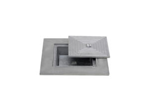 Putdeksel dubbel 50x50 cm aluminium