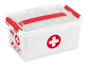 Sunware Q-line First Aid boîte de secours sans contenu 6l blanc