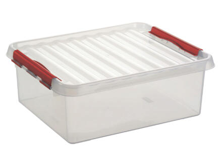 Sunware Q-line boîte de rangement 25L transparent/rouge 1