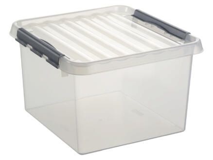 Sunware Q-line boîte de rangement 26l transparent/gris 1