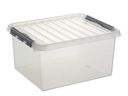 Sunware Q-line boîte de rangement 36l transparent-gris 1