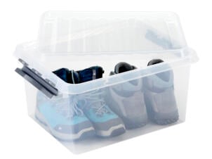 Sunware Q-line boîte de rangement 36l transparent-gris