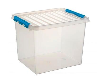 Sunware Q-line boîte de rangement 52l transparent-bleu 1