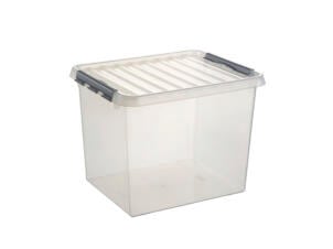 Sunware Q-line boîte de rangement 52l transparent-gris