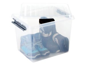 Sunware Q-line boîte de rangement 52l transparent-gris