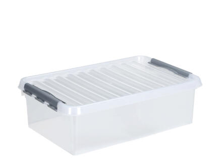 Sunware Q-line opbergbox 32l transparant/grijs 1