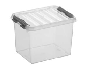 Sunware Q-line opbergbox 3l transparant/grijs