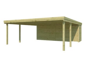 Woodlands QB Hamburg carport double 594x720 cm