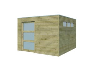 Woodlands QBS II houten tuinhuis 300x300x216 cm hout geïmpregneerd