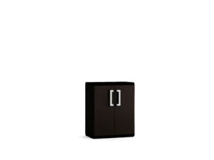 Keter Quadra armoire de rangement basse 39x68x83 cm noir