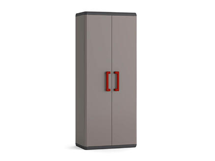 Keter Quadra armoire de rangement haute 68x39x166 cm gris
