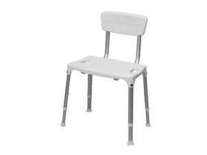 Secucare Quattro chaise de douche 50cm réglable en hauteur blanc