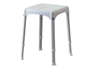 Secucare Quattro tabouret de douche 30,5cm réglable en hauteur blanc