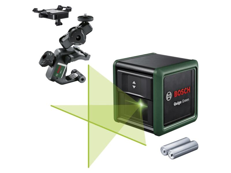 Bosch Quigo Green kruislijnlaser + MM2 klemhouder