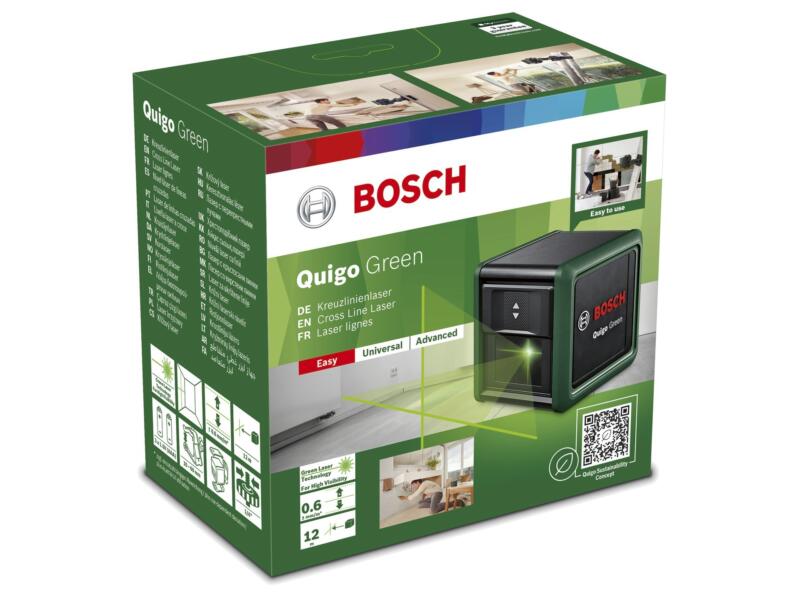 Bosch Quigo Green kruislijnlaser + MM2 klemhouder