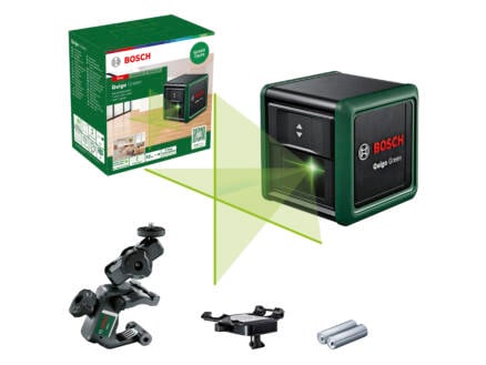 Bosch Quigo Green niveau laser en croix + MM2 fixation 1