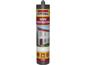 Soudal RAL 7012 mastic silicone construction 290ml