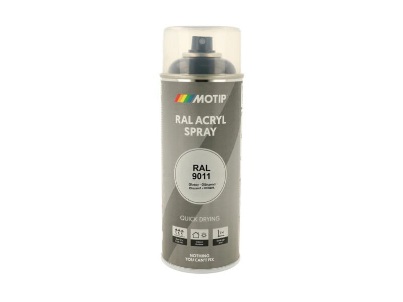 CARSKY RAL Black Graphite 9011 Spray Paint Gloss Finish CARSKY RAL Black Graphite 9011 Spray Paint Gloss Finish