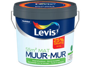 Levis RAL 9016 muurverf mat 4+1 l wit
