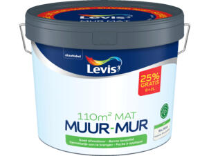Levis RAL 9016 peinture murale mat 8+2 l blanc