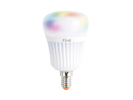 iDual RGB LED lamp E14 7W dimbaar 1