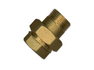 Saninstal Raccord droit MF 1/2" laiton