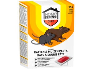KB Rattolin P pasta tegen ratten en muizen 15x10 g