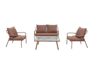 Garden Plus Ravenna salon de jardin brun