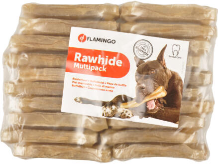 Flamingo Rawhide Multipack snack chien os buffle 8cm 25g 20 pièces 1